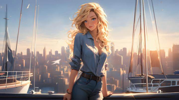 beautiful-anime-girl-around-boats-at-side-pier-za (2)